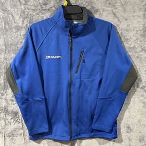 Menards Jacket Employee Work Uniform Full Zip Fleece Softshell Men's Large Tall